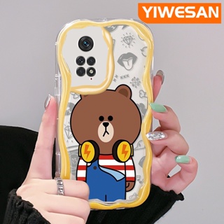 เคสมือถือ แบบนิ่ม แบบใส ลายการ์ตูนหมี กันกระแทก สําหรับ Xiaomi MI Redmi Note 11 11s Poco M4 Pro 4G