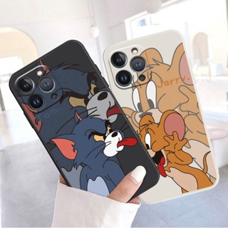 เคสโทรศัพท์มือถือ TPU นิ่ม ปิดด้านหลัง ลายการ์ตูนหนู แมว Tom and Jerry น่ารัก สําหรับ Realme C11 C12 C15 C25 C2 C20 C21 C21Y C25Y C3 C30 C30S C31 C33 C35 C53 C51