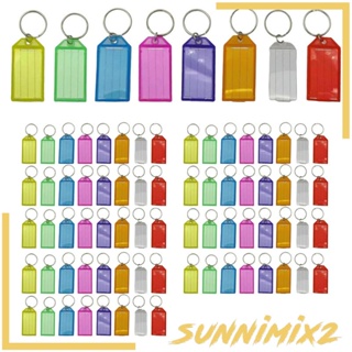 [Sunnimix2] พวงกุญแจแท็กเปล่า แฮนด์เมด สําหรับกระเป๋าเดินทาง 80 ชิ้น