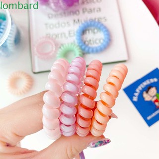 Lombard ยางรัดผม สีแคนดี้ สไตล์เกาหลี สําหรับผู้หญิง 10 ชิ้น ต่อกระป๋อง