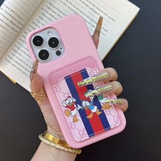 เคสโทรศัพท์มือถือ พร้อมช่องใส่บัตร หรูหรา สําหรับ Apple iPhone 11 12 13 14 Pro Max