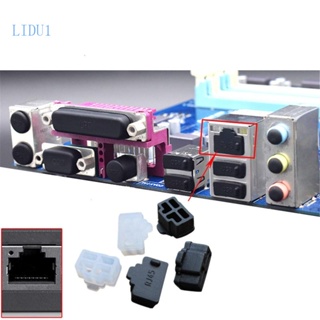 Lidu1 ฝาครอบพอร์ตฮับอีเธอร์เน็ต RJ45 ป้องกันฝุ่น 100 ชิ้น