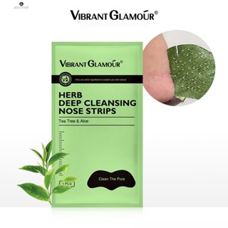 Vibrant Glamour 1pcs ทำความสะอาดแถบจมูก Peel-off Mask Blackhead Remover Deep Pore Shrink Skin Care TECH3