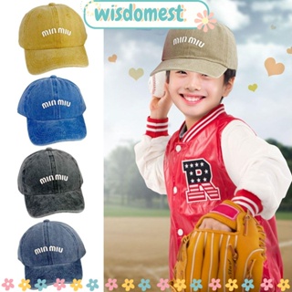 Wisdomest หมวกเบสบอล ปักลายตัวอักษร สไตล์ฮิปฮอป แฟชั่นฤดูร้อน สําหรับผู้ชาย และผู้หญิง