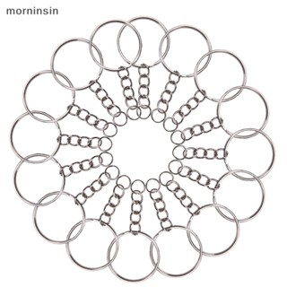 Morn พวงกุญแจ 50 ชิ้น พร้อมโซ่ 100 ชิ้น และห่วงจั๊มพ์เปิด 50 ชิ้น DIY EN