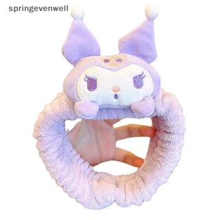 [springevenwell] ยางมัดผม ลายการ์ตูนอนิเมะ Cinnamoroll My Melody Kuromi น่ารัก เครื่องประดับผม ของขวัญ