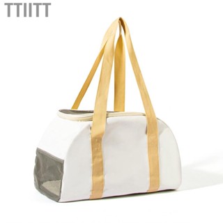 Ttiitt Pet  Carrier Bag  Large Opening Soft Breathable Space Washable for Travel