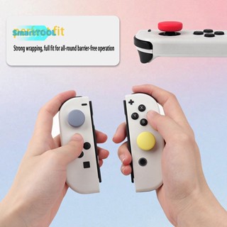 Utzn&gt; ใหม่ ฝาครอบจอยสติ๊ก ซิลิโคนนิ่ม อุปกรณ์เสริม สําหรับ Switch Joycon Lite Oled Console Controllers Video Gamepad