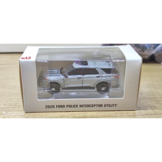 โมเดลรถยนต์ Ford Police Interceptor Utility Big Detective ขนาด 1:64 2020 สีเขียว