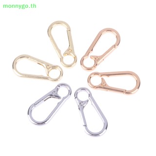 Monnygo ตะขอพวงกุญแจ คาราบิเนอร์ โลหะ DIY อุปกรณ์เสริม สําหรับห้อยกระเป๋า เครื่องประดับ 2 ชิ้น ต่อชุด