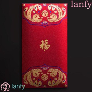 Lanfy ซองจดหมาย สีแดง สร้างสรรค์ ฤดูใบไม้ผลิ เทศกาล งานแต่งงาน สําหรับปีใหม่ ซองจดหมาย ของขวัญ