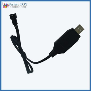 Pst สายชาร์จ Usb สําหรับแบตเตอรี่ลิเธียม 6.4v 3-pin Sm-3p สําหรับรถบังคับ Wltoys