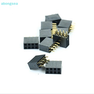 Abongsea แถบซ็อกเก็ต แถวคู่ ตัวเมีย 8P 2.54 มม. 2x4 Pin 10 ชิ้น