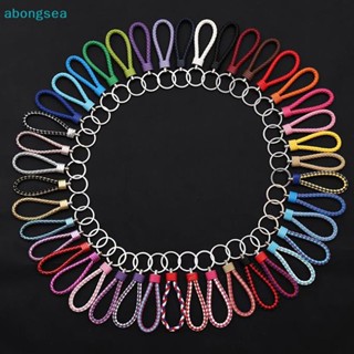 Abongsea พวงกุญแจเชือกหนัง แฮนด์เมด 40 สี สําหรับห้อยกระเป๋า