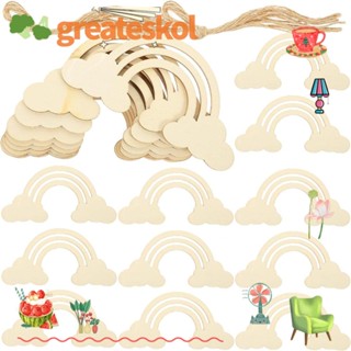 Greateskol เชือกป่านไม้ สีรุ้ง สําหรับตกแต่งปาร์ตี้คริสต์มาส DIY