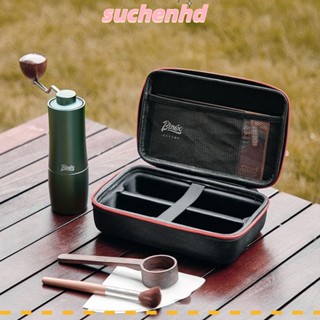 Suchenhd กระเป๋าเก็บเครื่องบดกาแฟ ผ้าไนล่อน แบบพกพา สีดํา