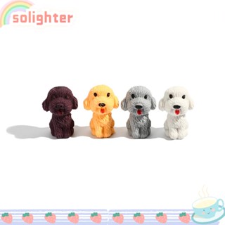 Solighter ยางลบดินสอ รูปสัตว์อีสเตอร์ สีน้ําตาล สีเหลือง TPR สีขาว สีเทา สําหรับสํานักงาน