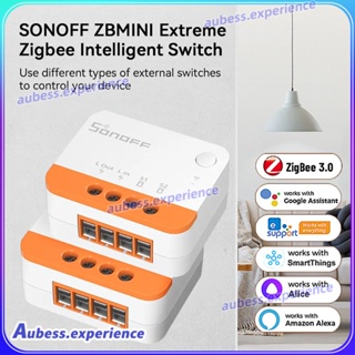 2 ชิ้น Sonoff Zbmini-l2 ไม่มี Neutral Wire Zigbee Mini 2 Way Switch Ewelink ควบคุมเสียงผ่าน Alice Alexa Google Home Experth