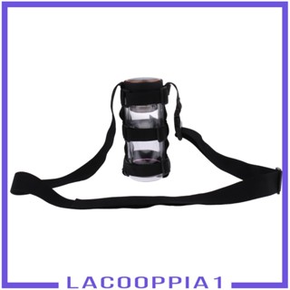 [Lacooppia1] ที่วางขวดน้ํา แบบปรับได้ สีดํา สําหรับเดินป่า