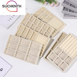 Suchenth กล่องเครื่องประดับ แบบหมุนได้ พร้อมฝาปิด สําหรับเดินทาง