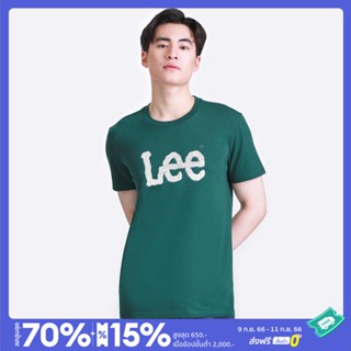 เสื้อเลือกตั้ง LEE เสื้อยืดแขนสั้นผู้ชาย ทรง REGULAR รุ่น LE S523MTSSF06 สีเขียว