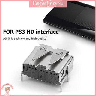 ❥Perfectfu อะไหล่เชื่อมต่ออินเตอร์เฟซ พอร์ตโลหะ HDMI แบบเปลี่ยน สําหรับ PS3 3000 4000