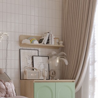 Koncept furniture ชั้นแขวน รุ่น Bingsoo สีไม้อ่อน (80x18x20 ซม.)