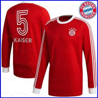 Gp1 Bayern Munchen F.C. เสื้อกีฬาแขนยาว ลายทีมชาติฟุตบอล Kaiser No.5 พลัสไซซ์ PG1