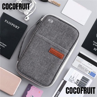 Cocofruit RFID กระเป๋าหนังใส่หนังสือเดินทาง แบบบางพิเศษ อเนกประสงค์