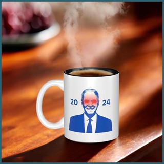 แก้วกาแฟเซรามิค ลาย Biden 2024 350 มล. ทนทาน สําหรับตกแต่งห้องครัว