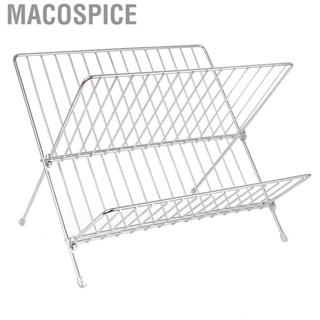 Macospice Dish Drying Rack  Foldable Utensil Organizer Holder  Grade Strong Bearing for Home