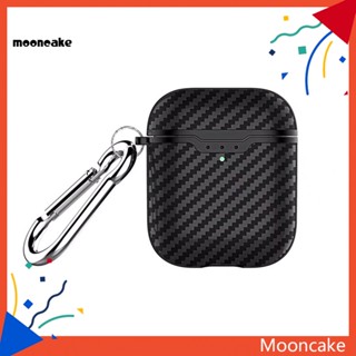 Moon* เคสหูฟังบลูทูธ คาร์บอนไฟเบอร์ กันฝุ่น สําหรับ AirPods 1/2