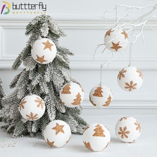 Buttterfly จี้ลูกบอลคริสต์มาส สําหรับประดับตกแต่งต้นคริสต์มาส 2 ชิ้น