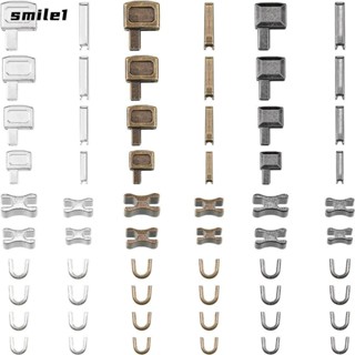 Smile ชุดอุปกรณ์ซ่อมแซมซิป โลหะ 3 สี ขนาด 3 5 8 10 สําหรับเสื้อแจ็กเก็ต