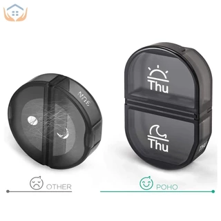 Pill Box กล่องยา ถอดแยกได้ 7 วัน 14 ช่อง ตลับยา ตลับใส่ยา กล่องเก็บ กล่องใส่แบบพกพา วิตามิน กันน้ำ กันชื้น