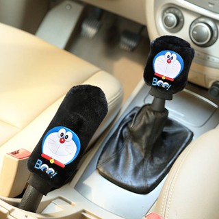 Car Winter Small Flower Plush Gear Cover Gear Shift Knob Cover Gear Lever Cover Handbrake Set Universal Manual Gear Shift Knob Cover ALmi