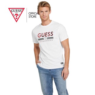 GUESS เสื้อยืดผู้ชาย รุ่น XBOI22KAK91 สีขาว