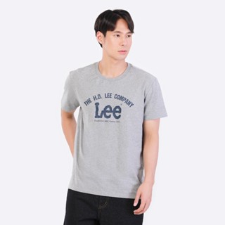 LEE เสื้อยืดแขนสั้นผู้ชาย ทรง REGULAR รุ่น LE S523MTSSS25 สีเทา