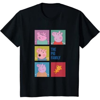 เสื้อยืดแขนสั้น คอกลม พิมพ์ลายการ์ตูน Peppa Pig สําหรับผู้ใหญ่ และเด็กผู้ชาย และผู้หญิง ไซซ์ XS - 3XL