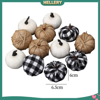 [HelleryTH] โมเดลฟักทองปลอม ขนาดเล็ก แฮนด์เมด DIY สําหรับตกแต่งปาร์ตี้ฮาโลวีน 12 ชิ้น