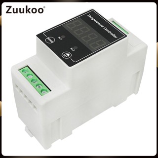 เทอร์โมสตัทควบคุมอุณหภูมิ AC100-240V Din Rail 8-24V