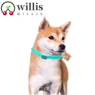 Willis ปลอกคอซิลิโคน เรืองแสง กันน้ํา ป้องกันการสูญหาย สําหรับสัตว์เลี้ยง สุนัข แมว