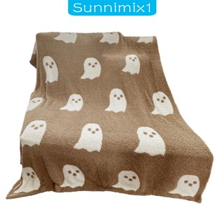 [Sunnimix1] ผ้าห่ม ลายฮาโลวีน สําหรับเก้าอี้ ห้องนอน ท่องเที่ยว