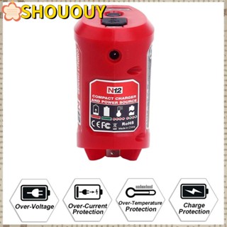 Shououy N12 อะแดปเตอร์แปลงแบตเตอรี่ Li-Ion ทนทาน สําหรับ Milwaukee 48-59-1201 M12 DIY