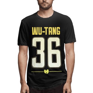 GILDAN 【ผ้าห่มบูติก】เสื้อตาข่าย ผ้าฝ้าย ลายโลโก้ Wu Tang Clan Shirsey 36 ของขวัญวันฮาโลวีน