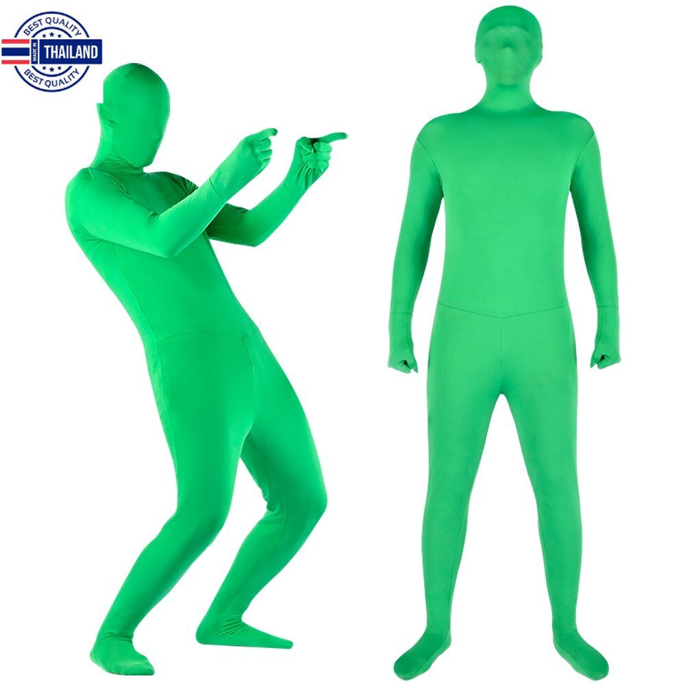 สปอตสินค้า HELLOW&HI Green Screen Suit ชุดกรีนสกรีน ชุดสี สำหรังานถ่าย ฉากหลังถ่ายภาพ สตูดิโอ studio