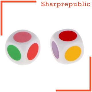 [Sharprepublic] ลูกเต๋า D6 สี 10 ชิ้น สําหรับของขวัญ