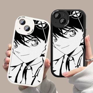 เคสโทรศัพท์มือถือหนังแกะ ซิลิโคนนิ่ม กันกระแทก ลายการ์ตูนโคนัน สําหรับ vivo X80 70 60 50 30 27 23 21 pro iqoo 9 7 8 U3 Z5X U1 Z1X NEO