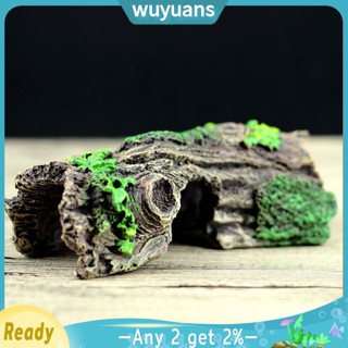 Wuyuans รังสัตว์เลื้อยคลาน สัตว์เลื้อยคลาน สัตว์เลื้อยคลาน ตู้ปลา ภูมิทัศน์ ต้นไม้ ตกแต่งรู จําลอง ปลา ชาม เครื่องประดับ