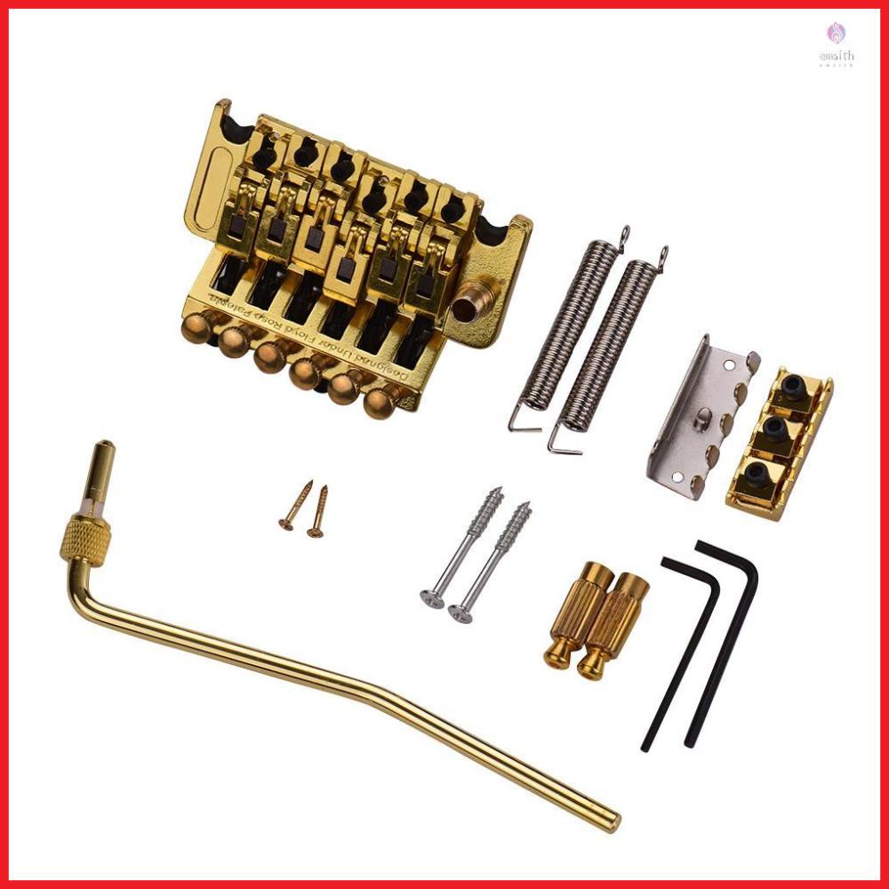 Jackson Electric Guitar Locking Double Tremolo System Set Gold Tremolo System for Speed and Precision